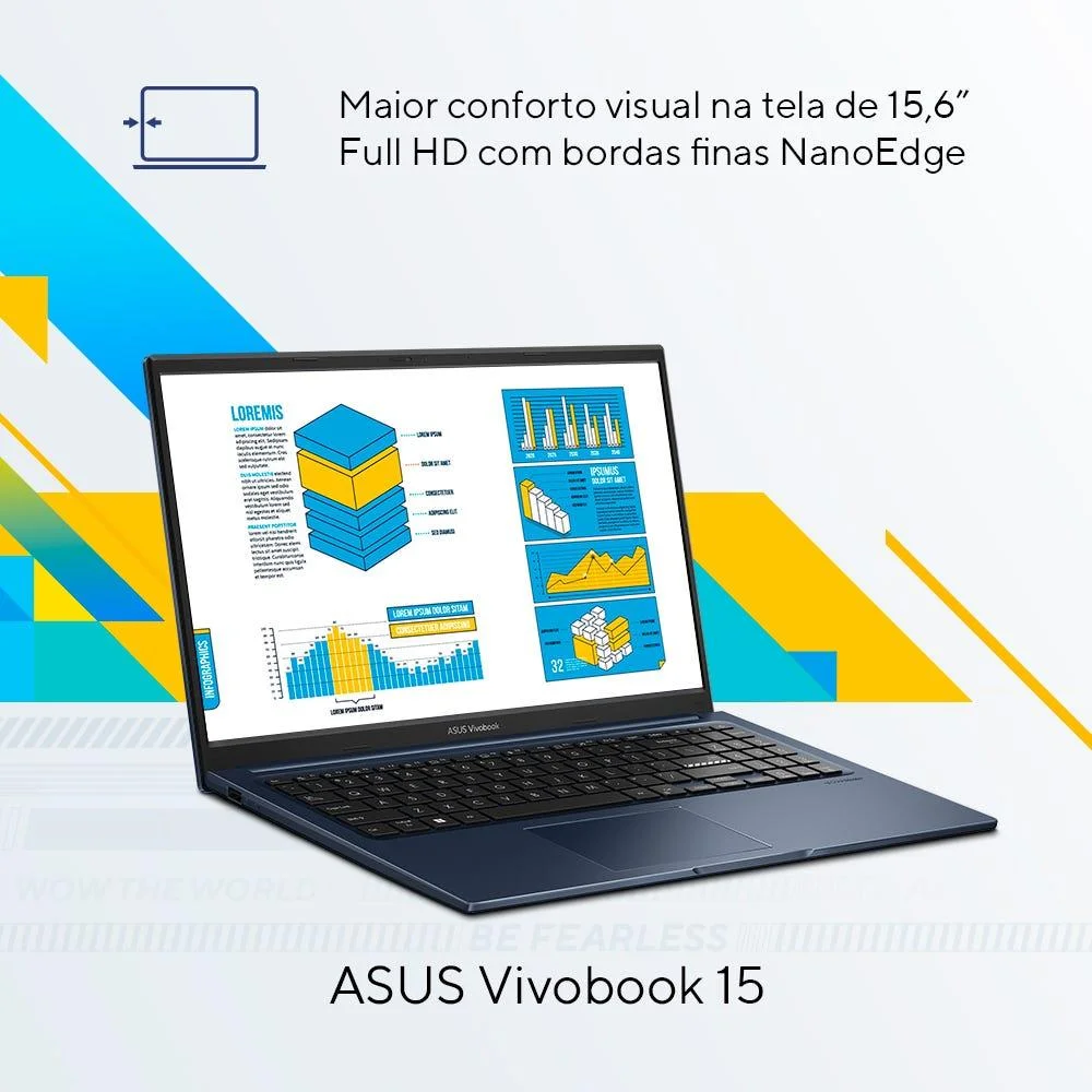 Notebook Asus Vivobook 15 X1504va Intel Core i5 1334u 16gb Ram 512gb SSD Linux Keepos Intel Iris Xe Tela 15,6" LED Fhd Blue - Nj1746 Notebook Asus Vivobook 15 X1504va Intel Core i5 1334u 16gb Ram 512gb SSD Linux Keepos Intel Iris Xe Tela 15,6" LED Fhd Blue - Nj1746