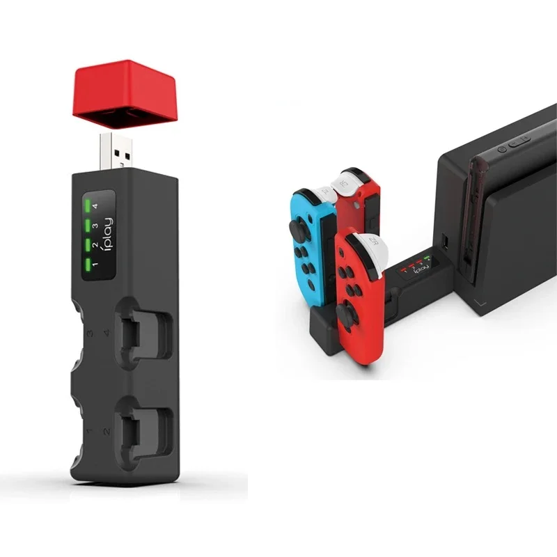 Mini Dock Base Estação De Carregamento Para 4 Controle Joy-con Nintendo Switch Mini Dock Base Estação De Carregamento Para 4 Controle Joy-con Nintendo Switch