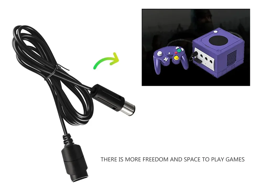 Cabo Extensor Compatível Com Nintendo Gamecube Gc Game Cube. Cabo Extensor Compatível Com Nintendo Gamecube Gc Game Cube.
