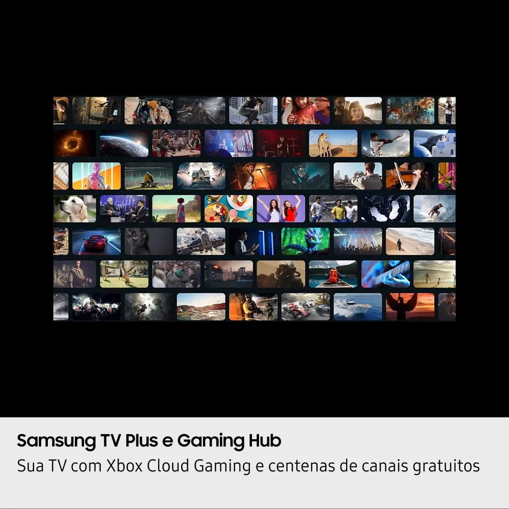 Samsung Smart TV 50" Crystal UHD 4K U8100F 2025, Xbox Cloud Gaming, Canais Gratuitos, Alexa