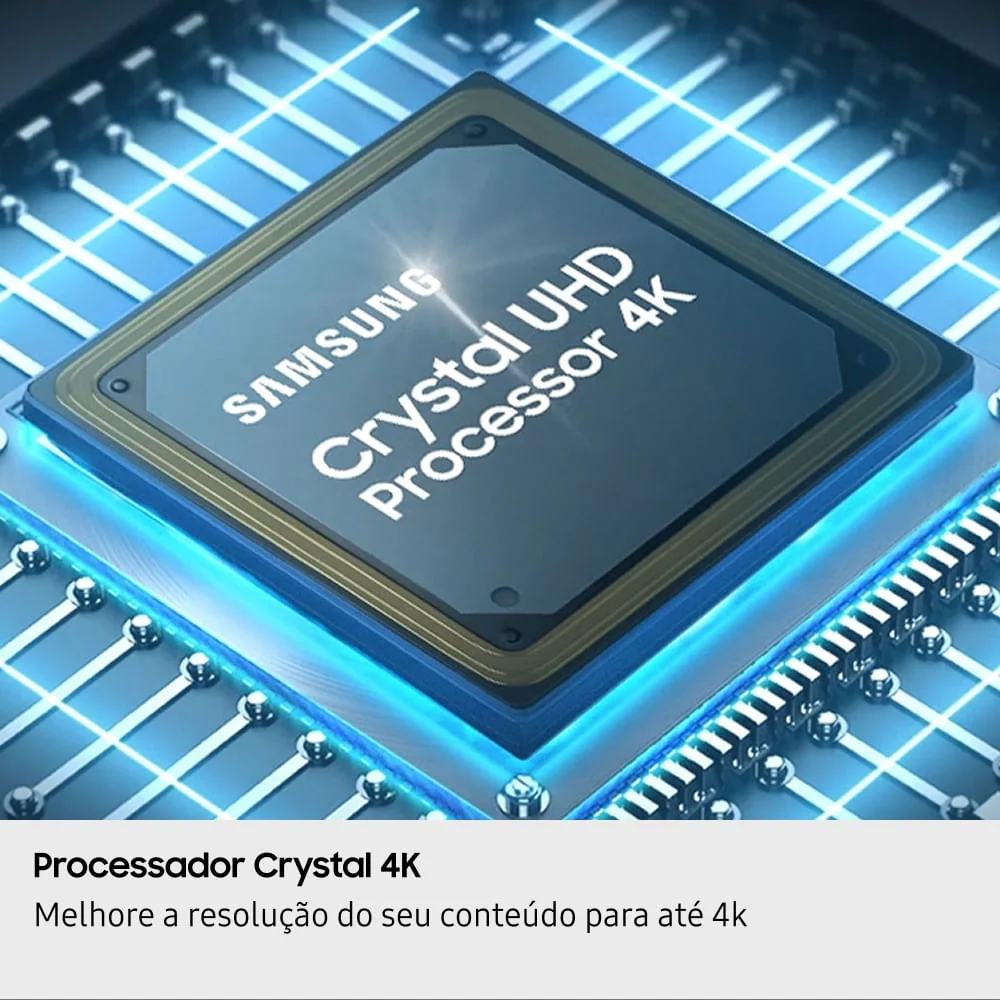 Samsung Smart TV 50" Crystal UHD 4K U8100F 2025, Xbox Cloud Gaming, Canais Gratuitos, Alexa