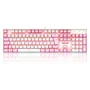 Teclado Mecânico Gamer Redragon Single Color Mitra, Switch Blue, Abnt2, Branco E Rosa - Branco - Unissex - Único