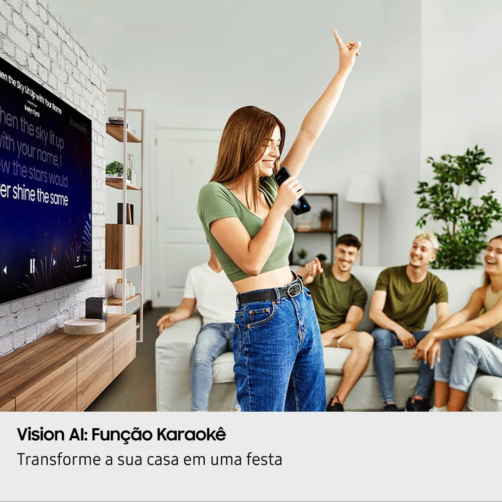 Samsung Vision AI TV 55" QLED Ultra 4K Q7F 2025, Pontos Quânticos, Processador com AI, Art Store, Alexa