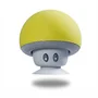 Alto-falante Bluetooth Sem Fio Com Ventosa, Cogumelo Na Cor Amarela