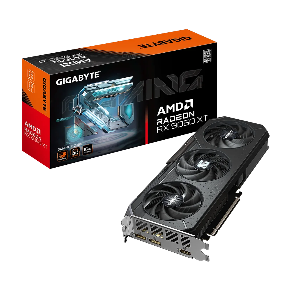 Placa De Video Gigabyte Rx 9060 Xt Gaming Oc 16gb Gddr6 128bits - Gv-r9060xtgaming Oc-16gd Placa De Video Gigabyte Rx 9060 Xt Gaming Oc 16gb Gddr6 128bits - Gv-r9060xtgaming Oc-16gd