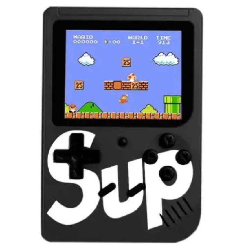 Vídeo Game Portátil Mini Console Box Retrô Clássico Com 400 Jogos Preto 2.9" - Sup