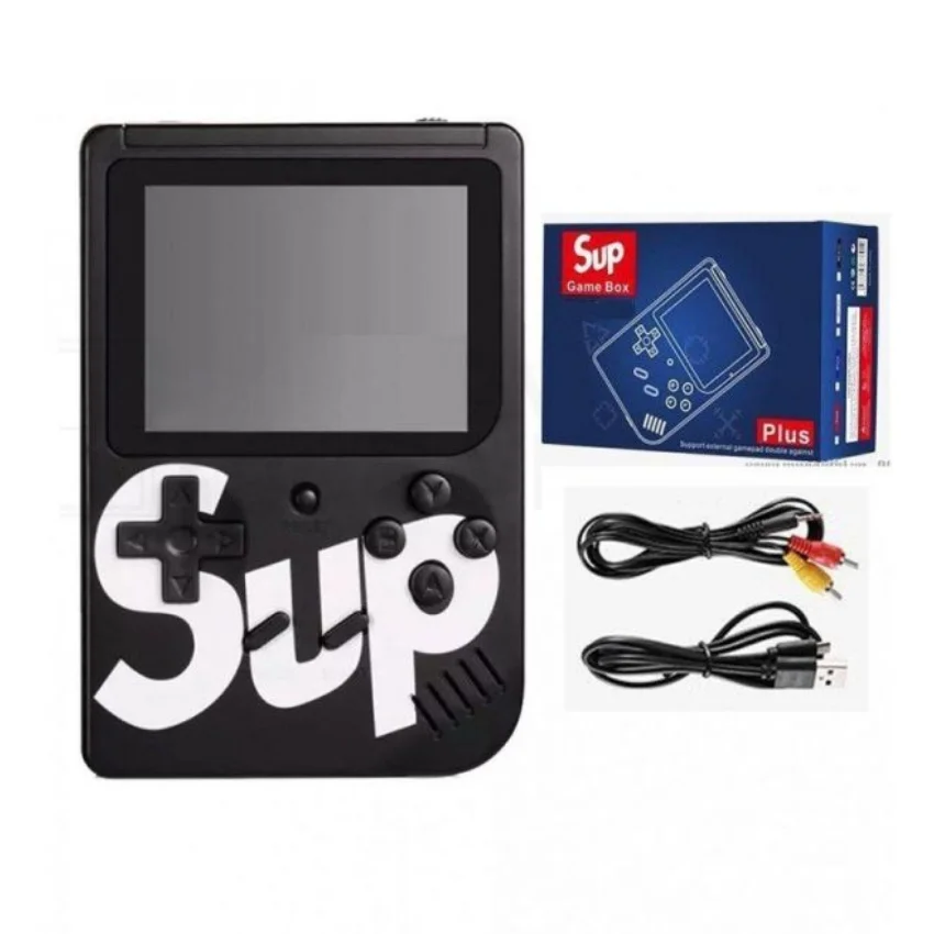 Vídeo Game Portátil Mini Console Box Retrô Clássico Com 400 Jogos Preto 2.9" - Sup