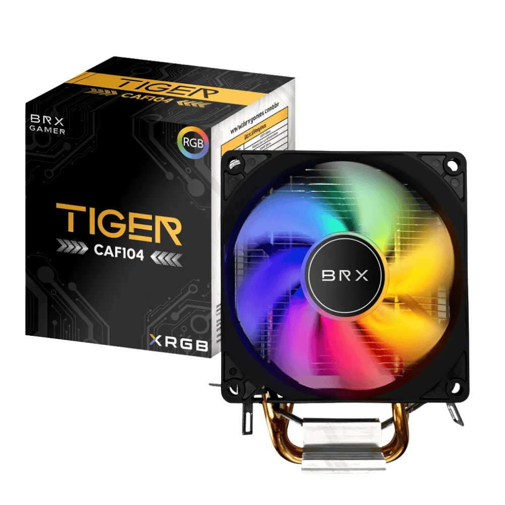Air Cooler Para Processador 115X 1200 1700 Am5 Am4 Rgb Caf104 Brx Air Cooler Para Processador 115X 1200 1700 Am5 Am4 Rgb Caf104 Brx