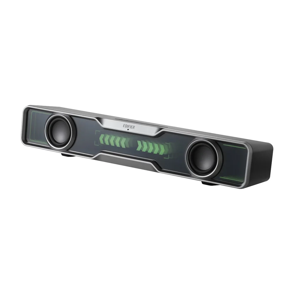 Soundbar Gamer EDIFIER QS30 com Bluetooth 5.3, Graves Potentes, RGB, TempoAbyss, 5W RMS - Preto