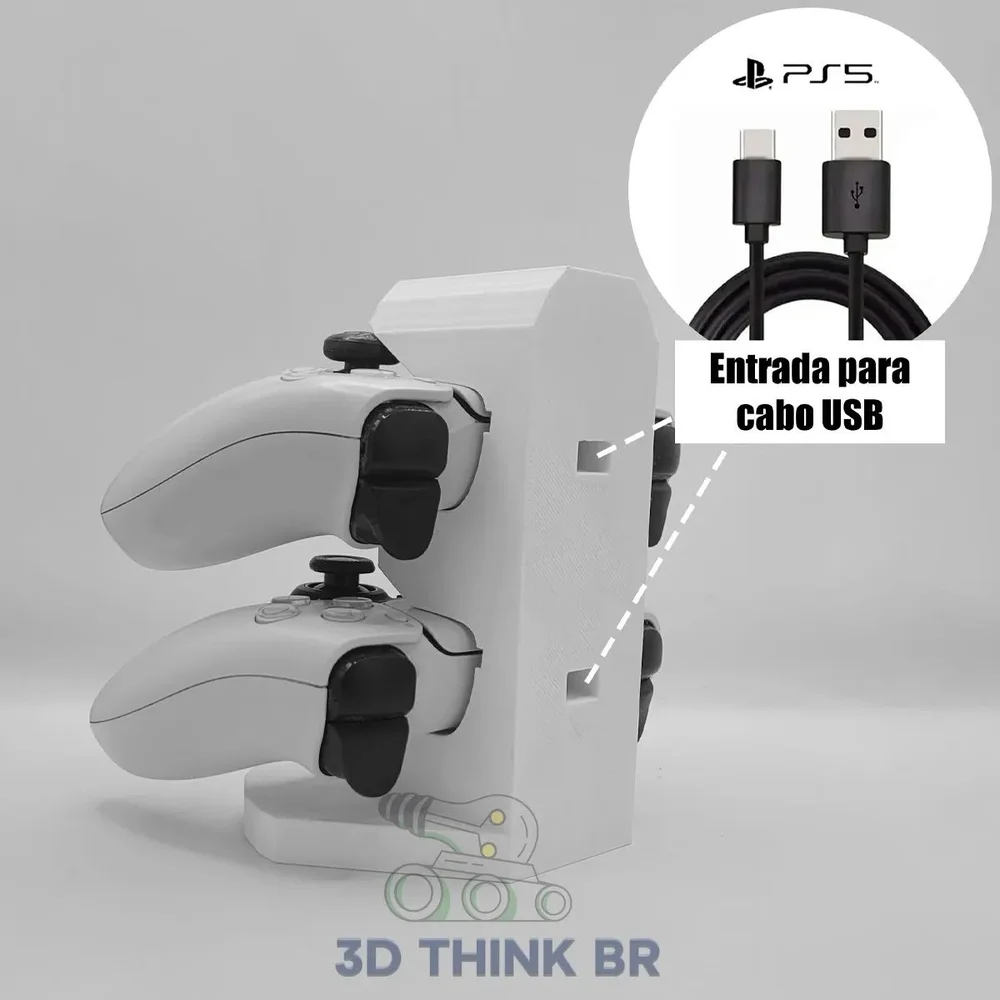 Suporte De Controle Ps5 Vertical - Azul