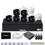 Kit 6 Câmeras Intelbras 1120b Hd Dvr Mhdx 1108-c Com SSD 512gb.
