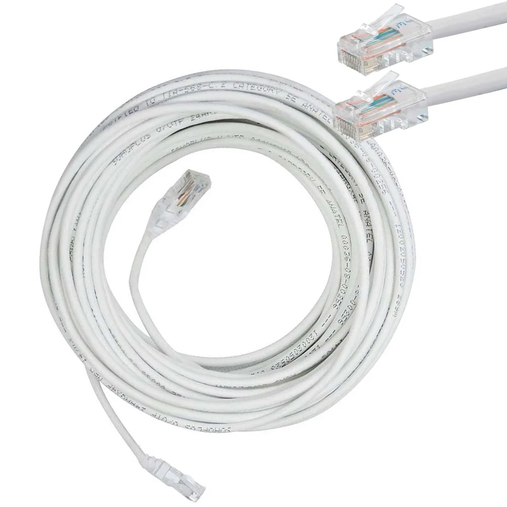 Cabo De Rede Cat6 Furukawa Anatel Montado 10 Metros Branco Cabo De Rede Cat6 Furukawa Anatel Montado 10 Metros Branco