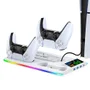 Base Cooler Compativel Ps5 Pro Slim Fat RGB Iv-p5364