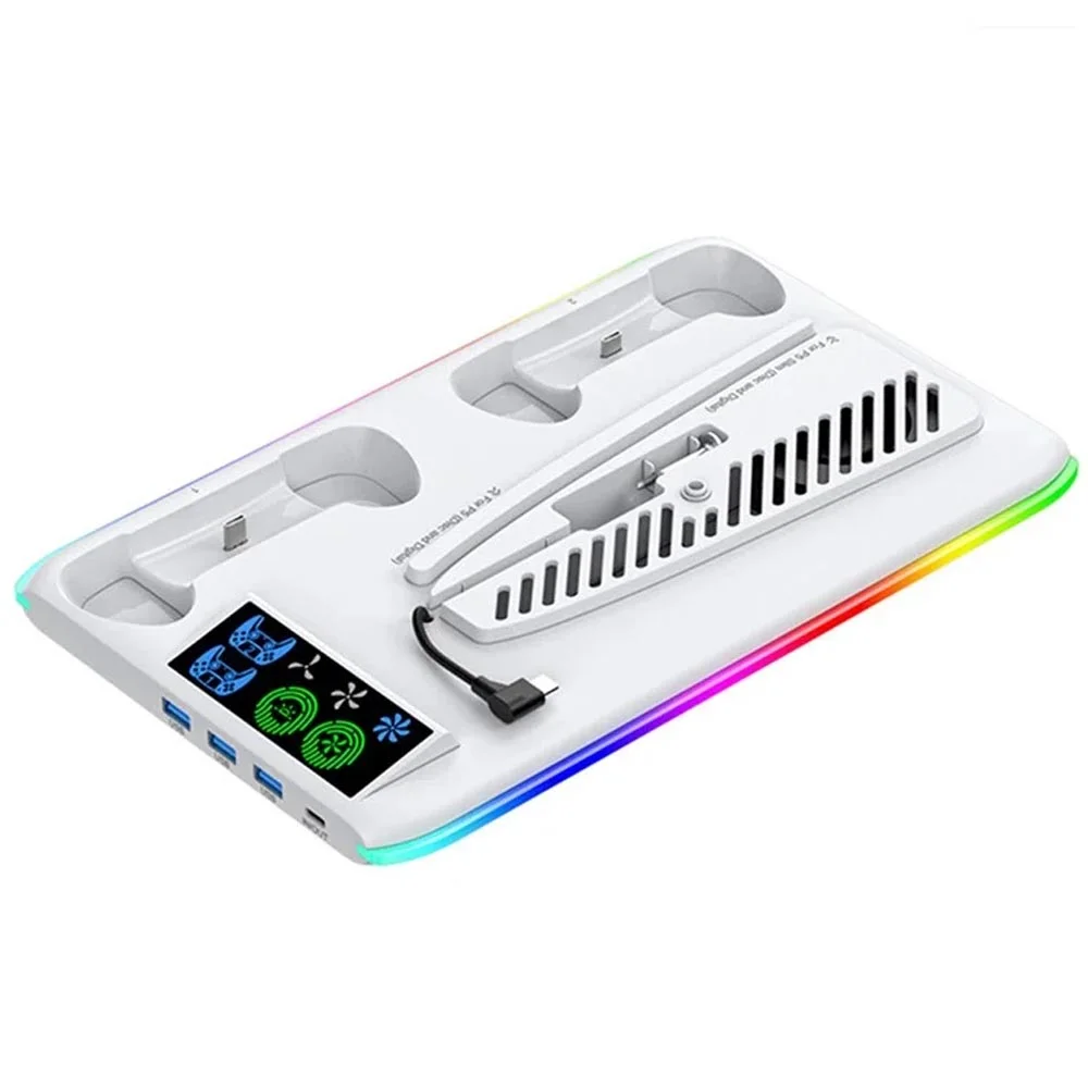 Base Cooler Compativel Ps5 Pro Slim Fat RGB Iv-p5364 Base Cooler Compativel Ps5 Pro Slim Fat RGB Iv-p5364