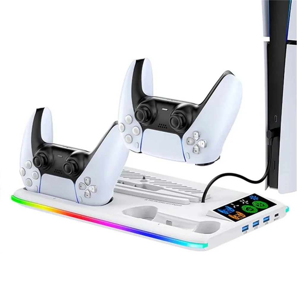 Base Cooler Compativel Ps5 Pro Slim Fat RGB Iv-p5364 Base Cooler Compativel Ps5 Pro Slim Fat RGB Iv-p5364