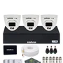 Kit Cftv Com 3 Câmeras Intelbras 1120d Full Color  720p  Dvr Intelbras 1104-c  SSD 512gb Instalado.
