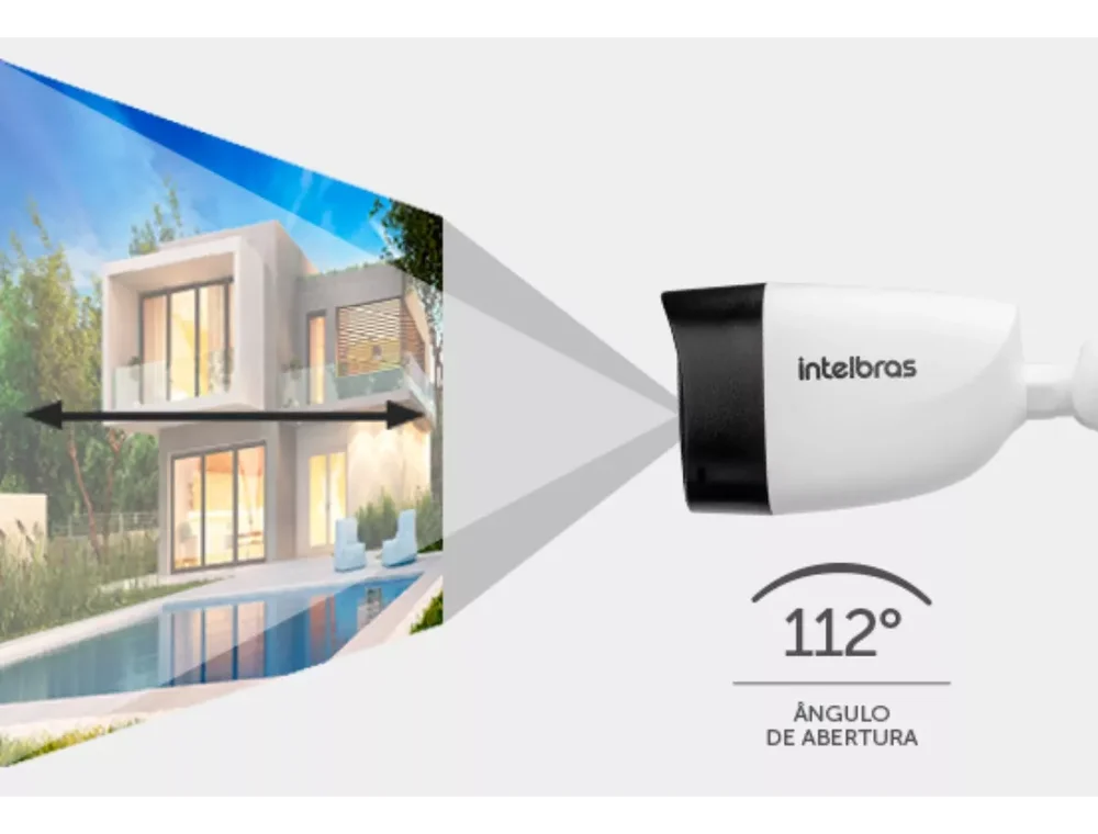 Kit Intelbras 2 Câmeras Full Color C/ Audio Dvr 4ch 1104c C/hd