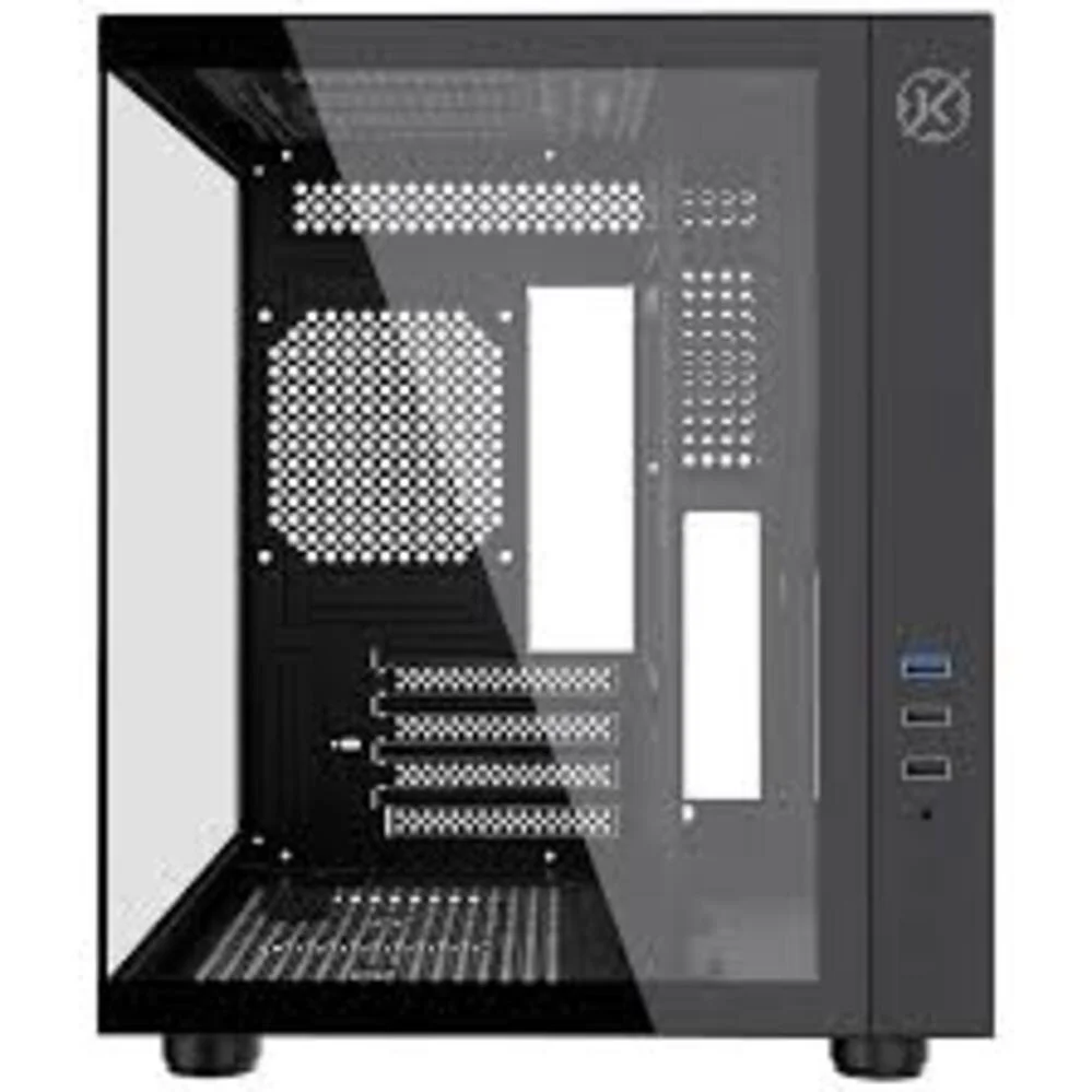 Gabinete Gamer Kalkan Midgard Preto Micro-atx Aquário