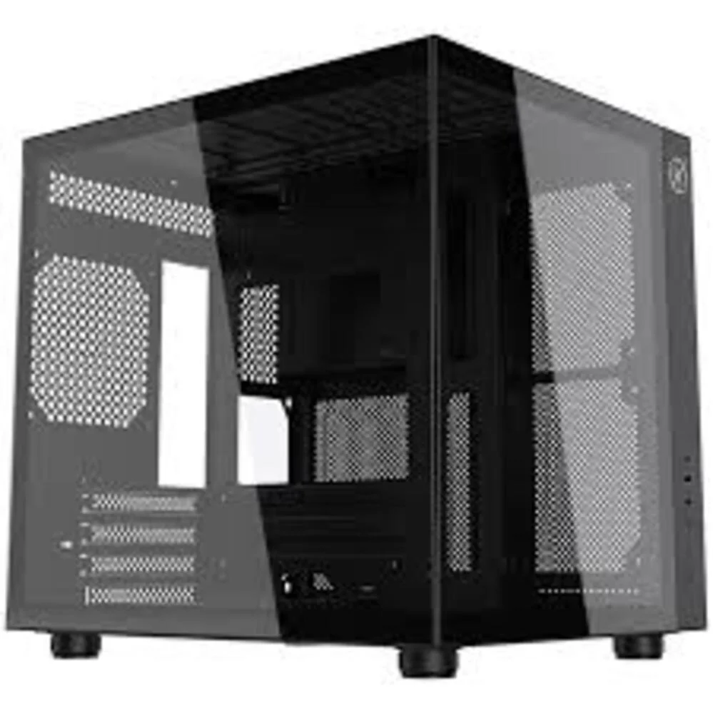 Gabinete Gamer Kalkan Midgard Preto Micro-atx Aquário