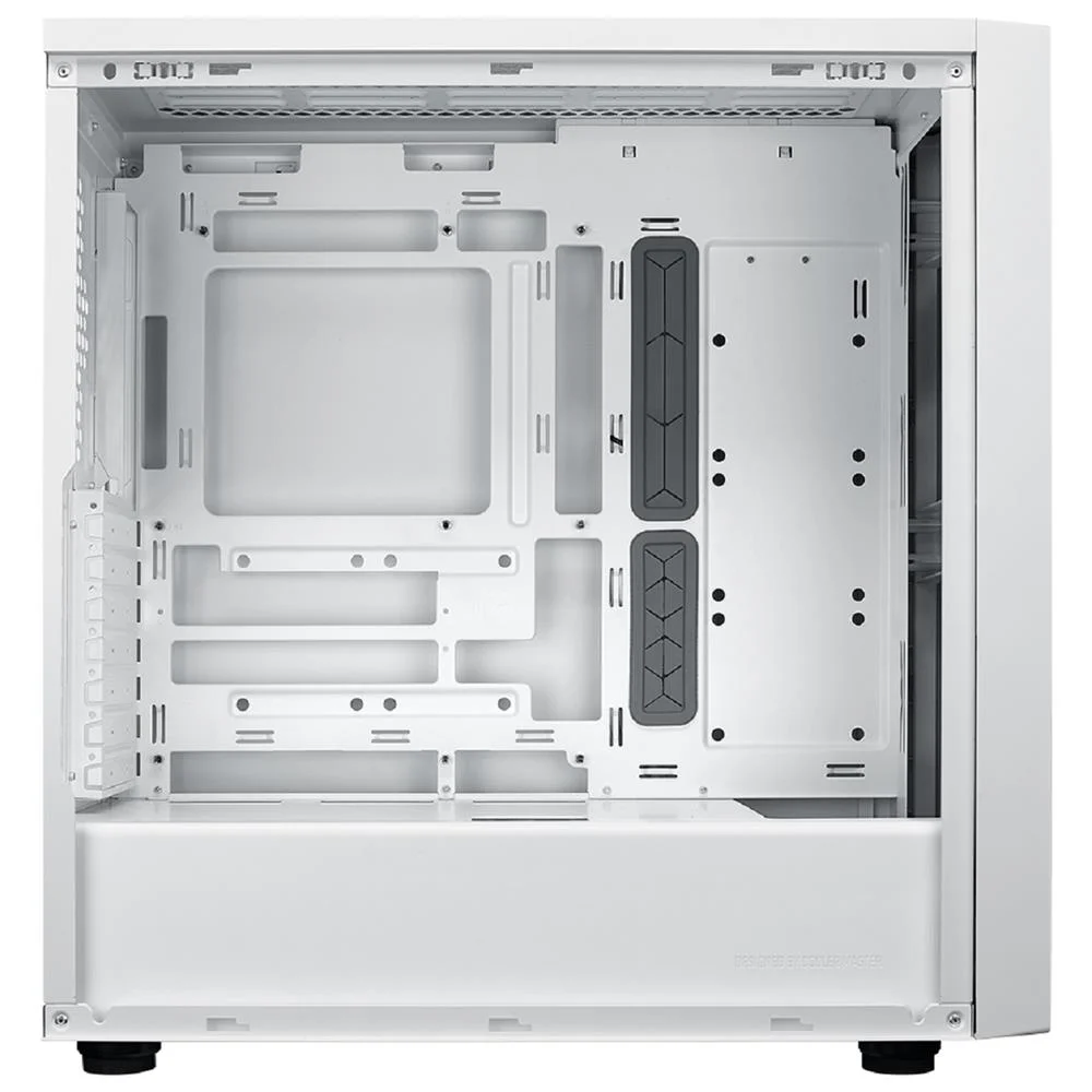 Gabinete Cooler Master Masterbox 600 Lite, Mid Tower, Itx, Matx, E-atx, 3 Fan, Aço, Branco