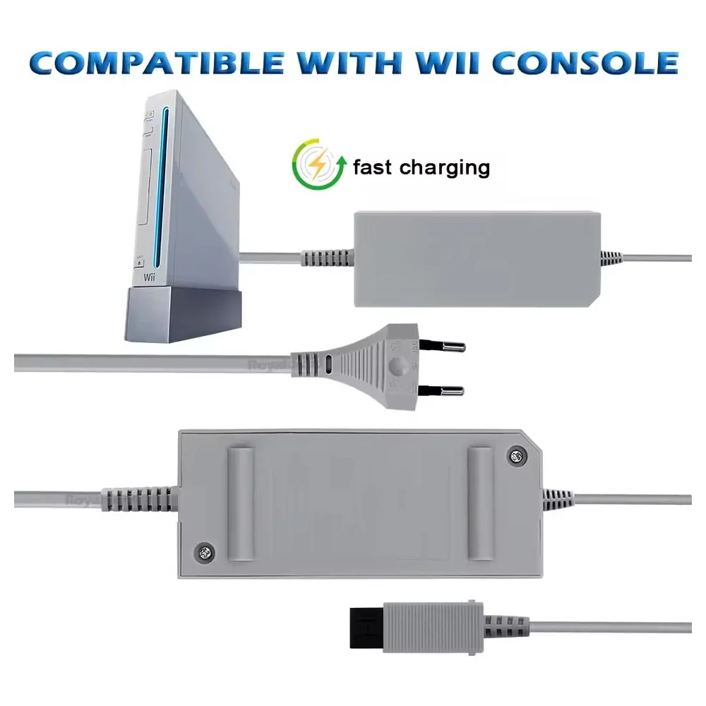 Fonte De Alimentação Para Nintendo Wii 100-240v Ac-dc 9v