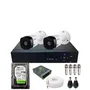 Kit 2 Câmeras Intelbras 1120b Hd Dvr De 04 Canais Alta Performance  Hd 1TB No Dvr