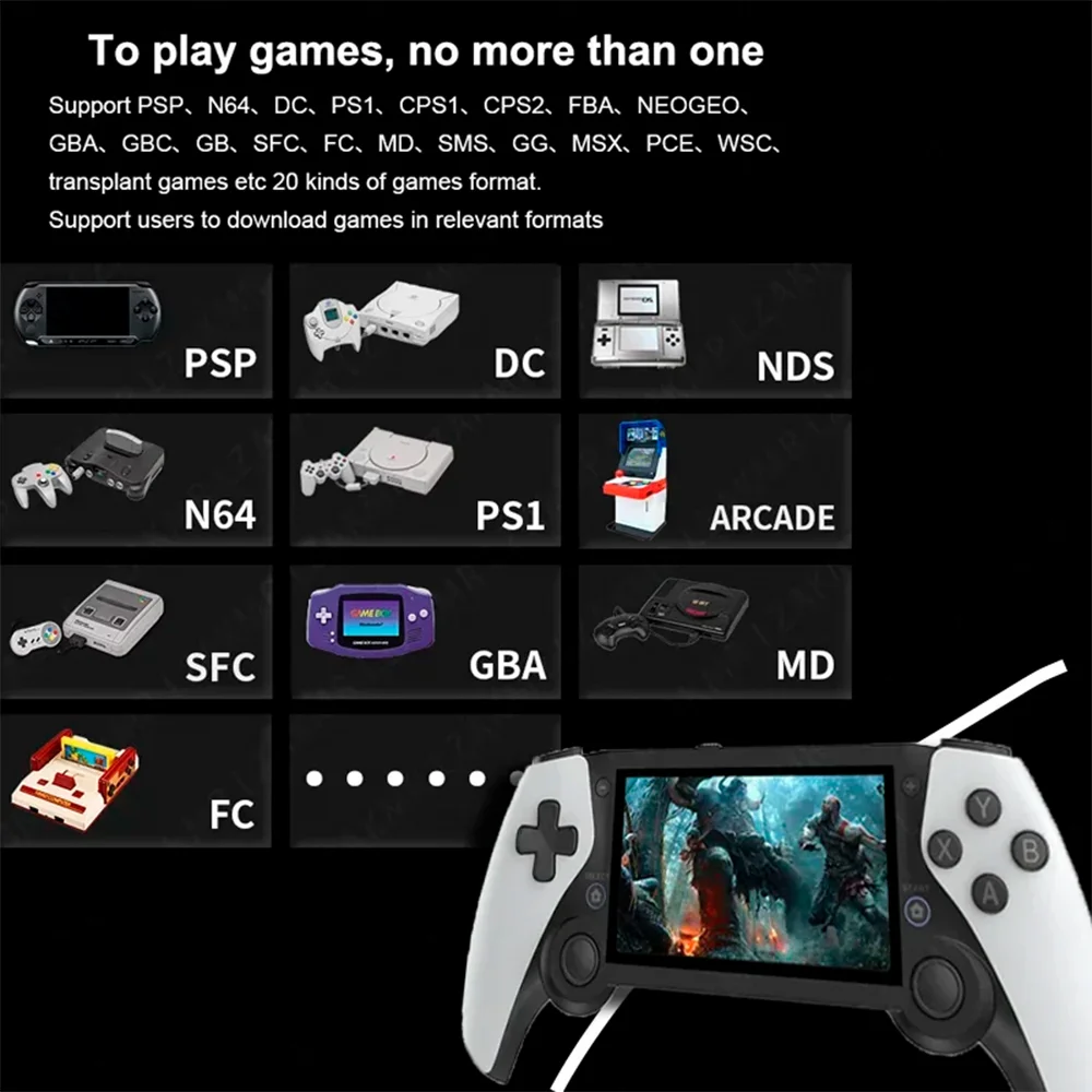 Vídeo Game Portátil Retrô Lh-10 Premium Tela 4.8" Com Jogos Clássicos Vídeo Game Portátil Retrô Lh-10 Premium Tela 4.8" Com Jogos Clássicos