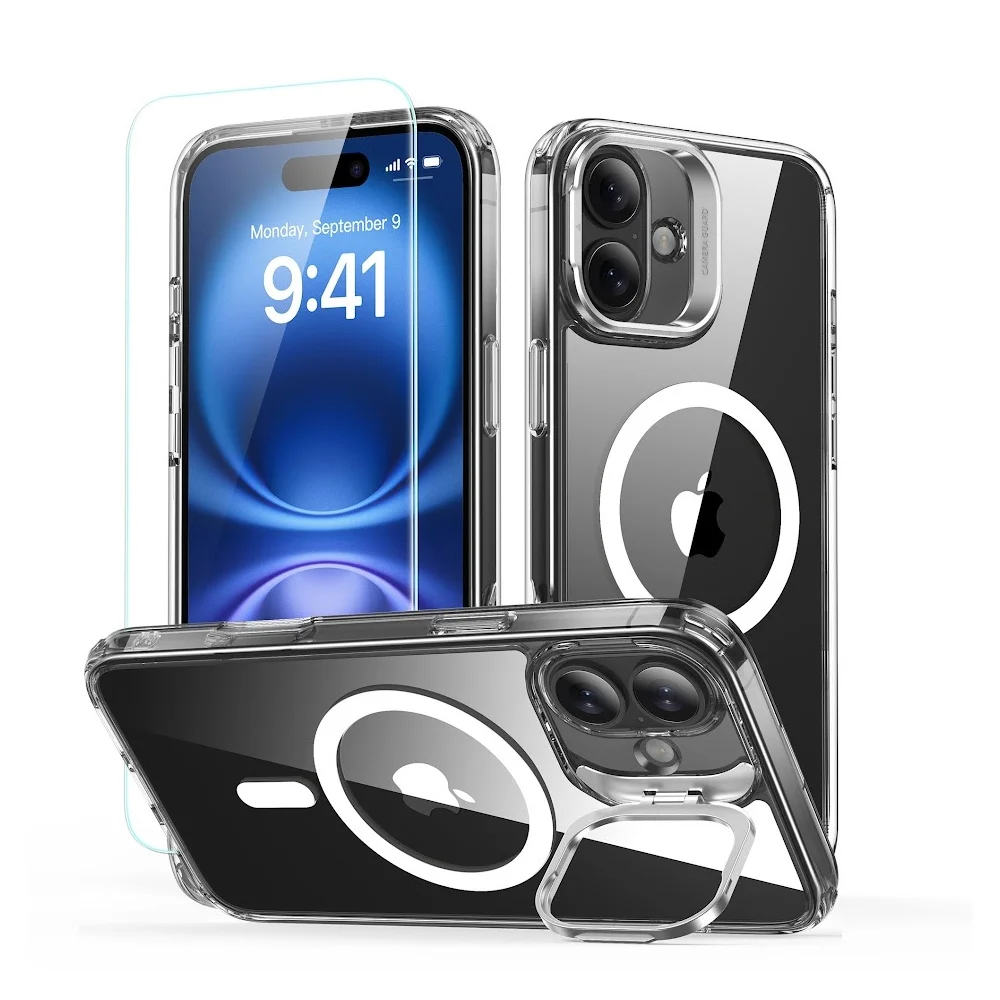 Capa Stash Stand + Película Vidro Esr Para Iphone 16 Plus