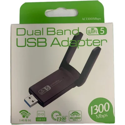 Adaptador Usb Wireless Oem Dual Band 1300mbps 2,4 / 5,0 Ghz