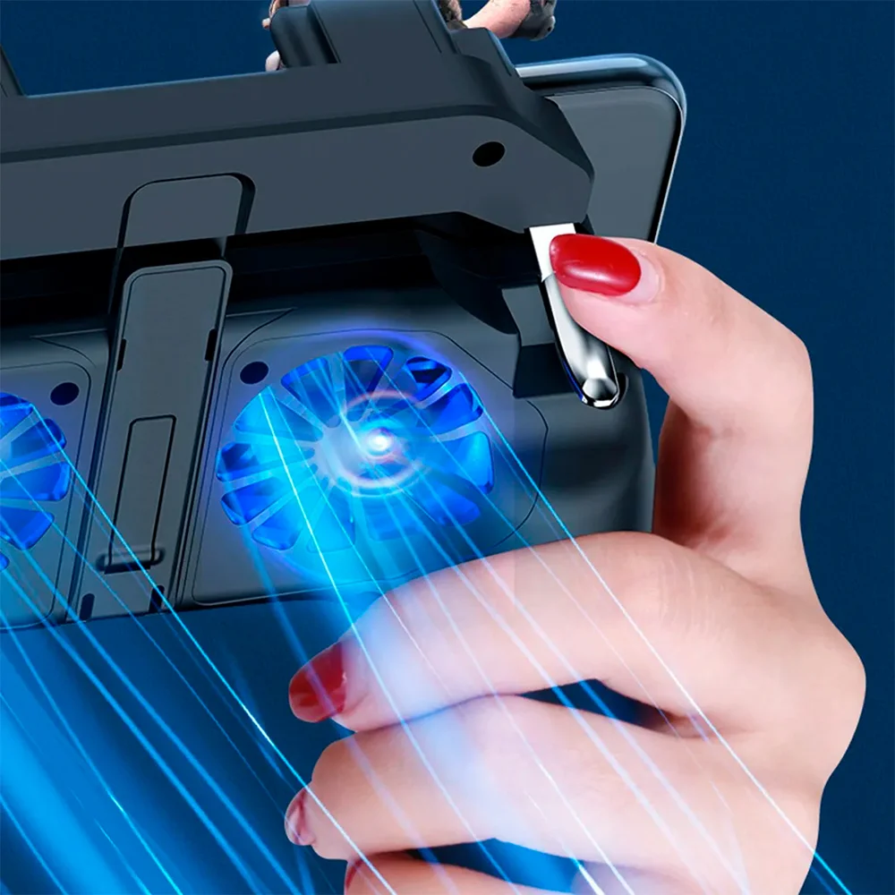 Suporte Controle De Celular Gamepad H10 Mobile Game Handle Com Ventilador De Resfriamento Suporte Controle De Celular Gamepad H10 Mobile Game Handle Com Ventilador De Resfriamento