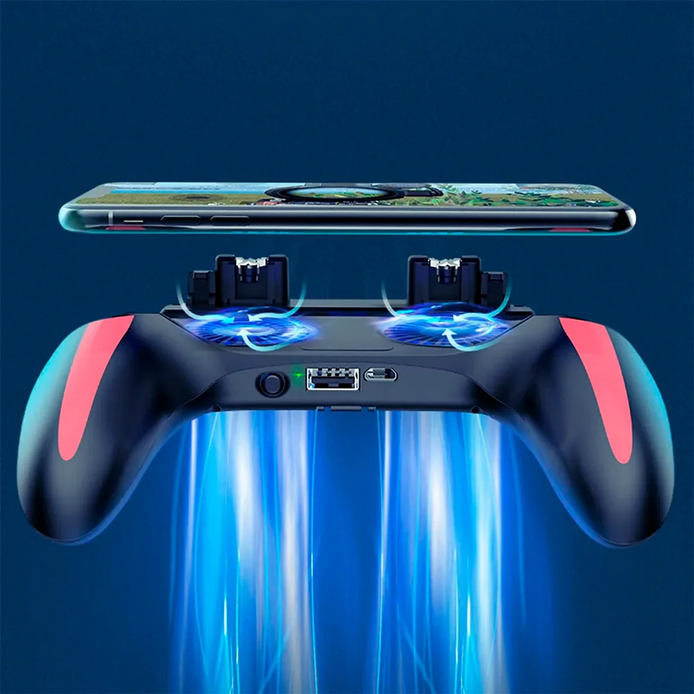 Suporte Controle De Celular Gamepad H10 Mobile Game Handle Com Ventilador De Resfriamento Suporte Controle De Celular Gamepad H10 Mobile Game Handle Com Ventilador De Resfriamento