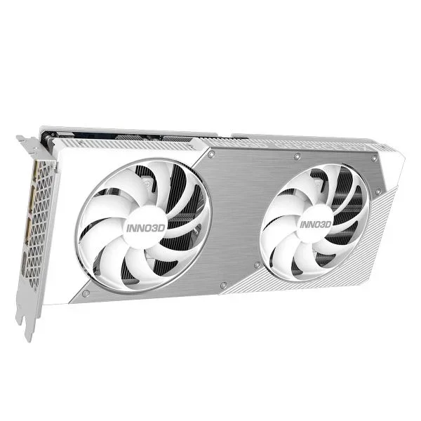 Placa De Vídeo Branca Inno3d Nvidia Geforce RTX 5060 Ti Twin X2 Oc White, 16gb, Gddr7, Dlss, Ray Tracing, N506t2-16d7x-191073w.