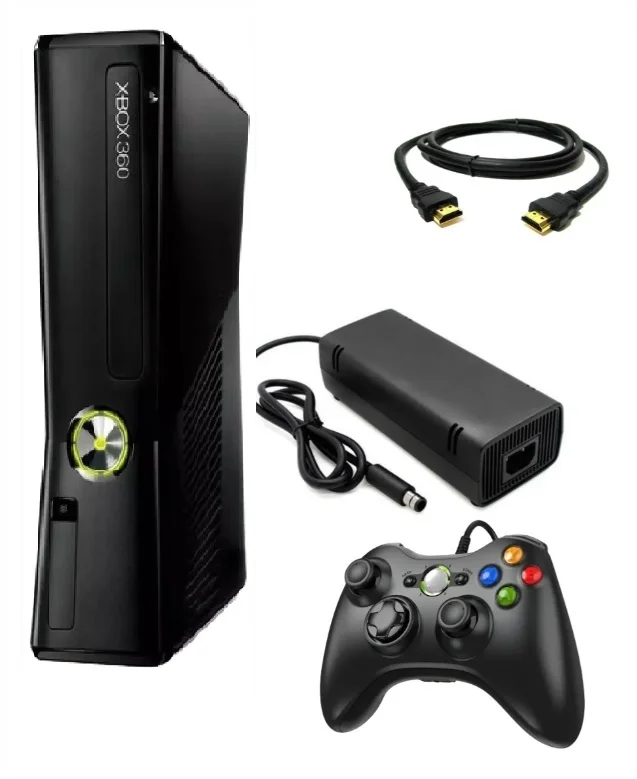 Console 360  120GB Standard Cor Matte Black + Kinect + 1 Controle