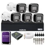 Kit 5 Câmeras Intelbras Vhd 3220 B Full Color Com Áudio Dvr Intelbras 08 Canais 1108-c C/hd 2TB Purple.