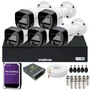 Kit 5 Câmeras Intelbras Alta Qualidade Vhd 1220 B Full Color Dvr Intelbras 08 Canais 1108-c C/hd 2TB Purple.