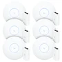 6 Roteadores Wi-fi 6 Access Point 3.0 Gbps + 6 Injetores Poe | 6 U6+ Ubiquiti Com 6 Fontes 48v 15w