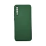 Capa Samsung A70  Silicone Aveludada Protege Câmera Colorida Capinha Anti Impacto A70:verde Escuro