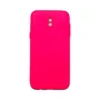 Capa Samsung J5 Pro Silicone Aveludada Protege Câmera Colorida Capinha Anti Impacto J5 Pro:rosa Shock