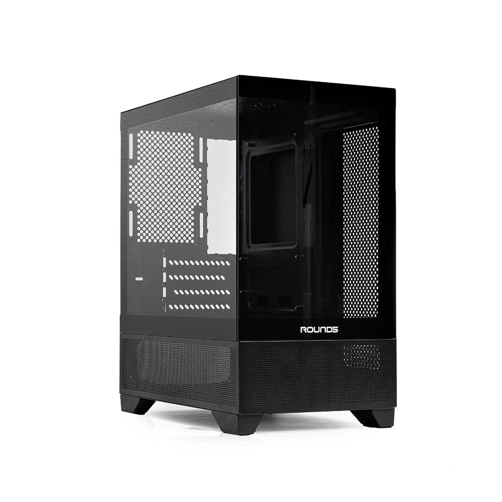 Gabinete Gamer Micro Atx Sem Fan Sem Fonte Round5 Draven Black R5-draven-b-2181
