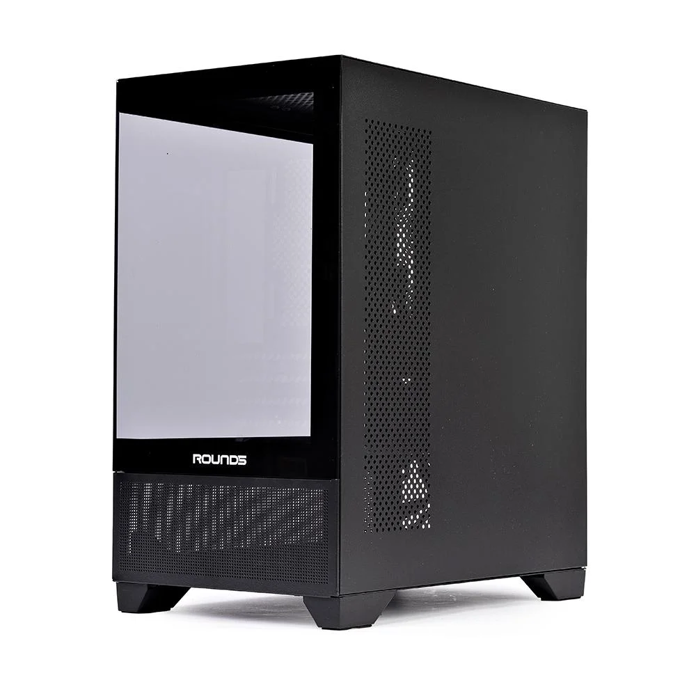 Gabinete Gamer Micro Atx Sem Fan Sem Fonte Round5 Draven Black R5-draven-b-2181