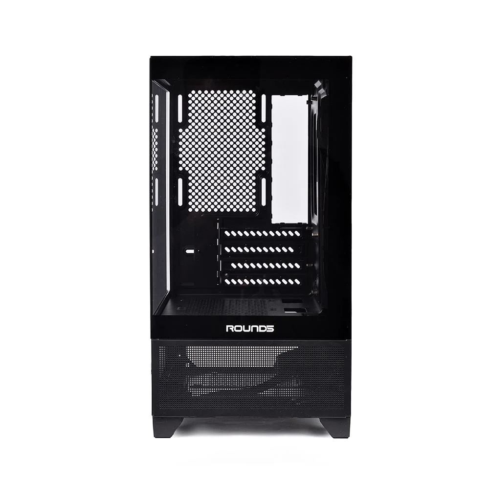 Gabinete Gamer Micro Atx Sem Fan Sem Fonte Round5 Draven Black R5-draven-b-2181