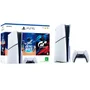 Console Playstation 5 Slim Disc 2 Jogos 1 Contro - So000152ps5 Branco/preto Bivolt