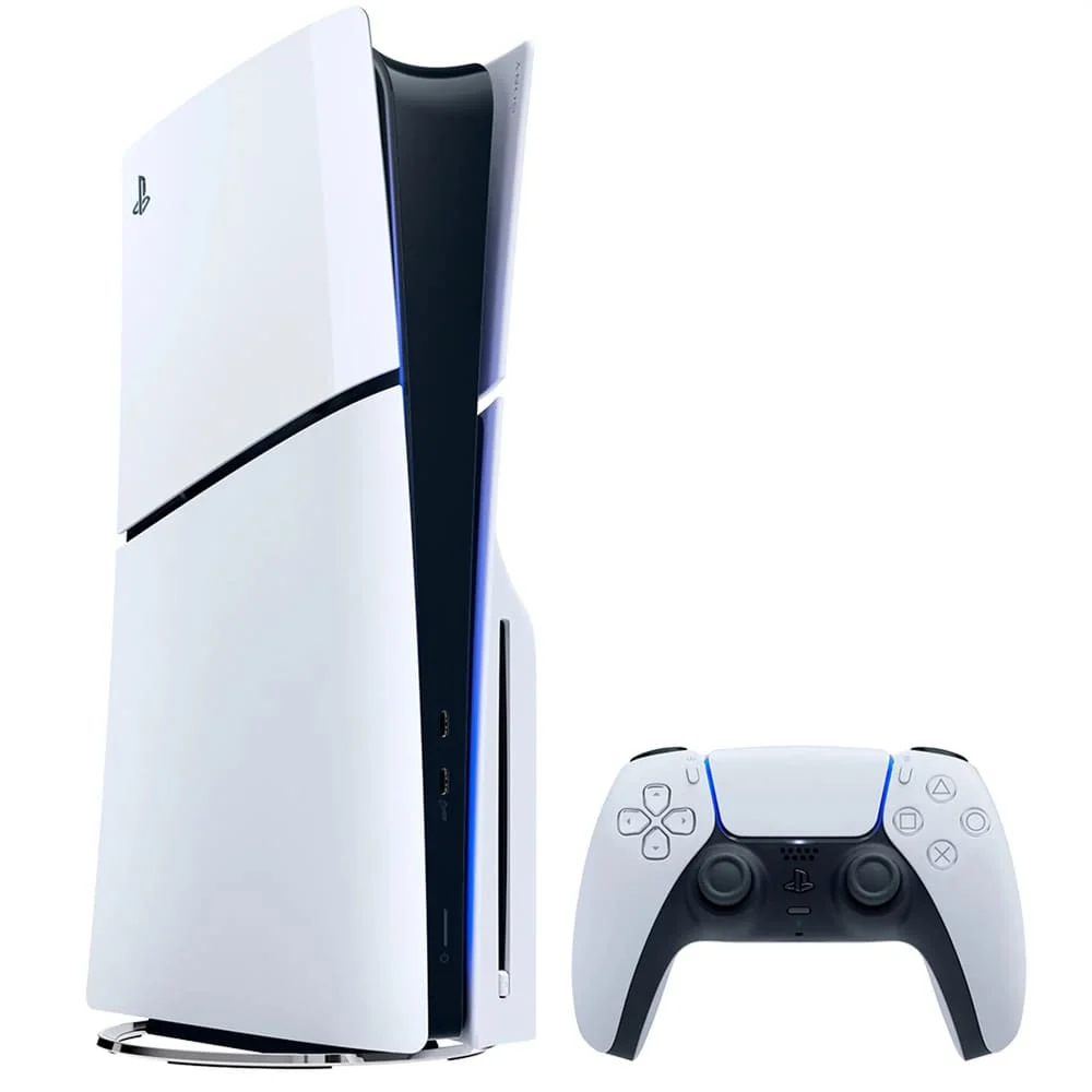 Console Playstation 5 Slim Disc 2 Jogos 1 Contro - So000152ps5 Branco/preto Bivolt