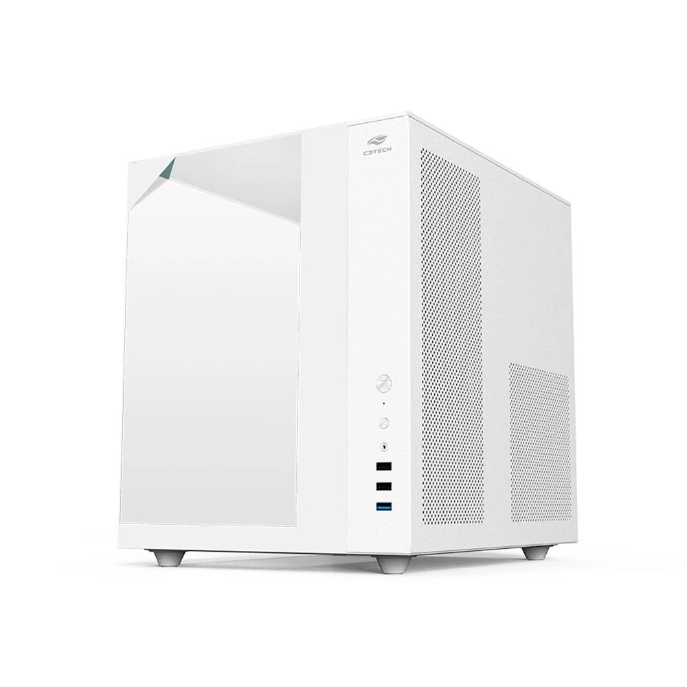 Gabinete Gamer C3tech Aquarius Mt-g950wh Sem Fonte Branco Gabinete Gamer C3tech Aquarius Mt-g950wh Sem Fonte Branco