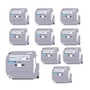 Kit Com 10 Fitas Brancas Rotulador Brother Compatível Mk 231