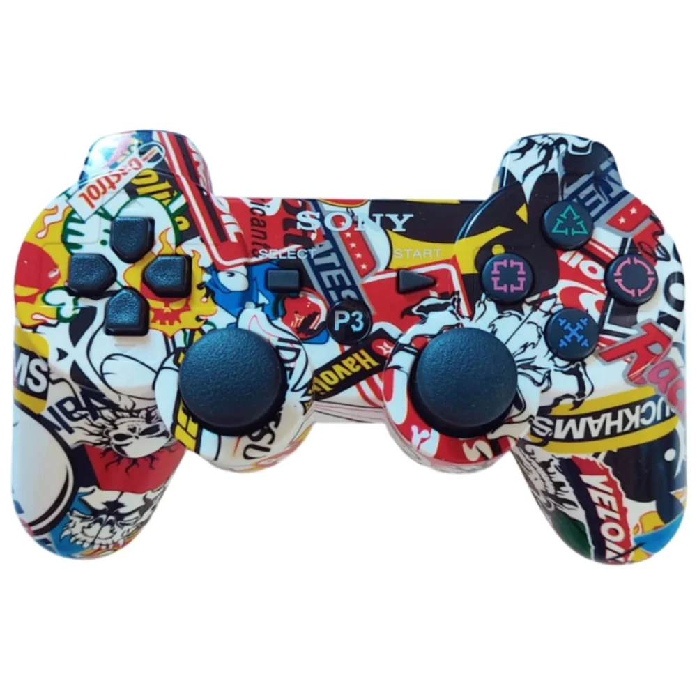 Controle Play3 Joystick Personalizado Compatível Ps3 Full Color Controle Play3 Joystick Personalizado Compatível Ps3 Full Color