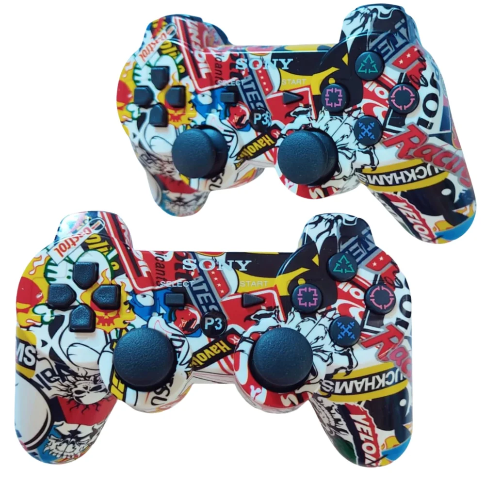 Controle Play3 Joystick Personalizado Compatível Ps3 Full Color Controle Play3 Joystick Personalizado Compatível Ps3 Full Color
