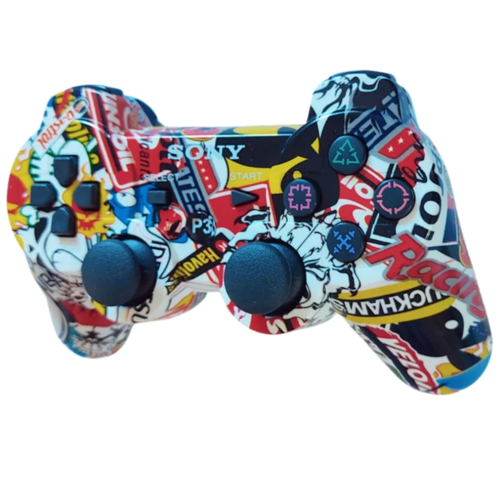 Controle Play3 Joystick Personalizado Compatível Ps3 Full Color Controle Play3 Joystick Personalizado Compatível Ps3 Full Color