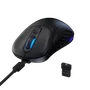 Mouse Gamer Sem Fio, Fallen Morcego, Wireless - Preto, LED RGB