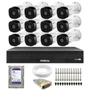 Kit 12 Câmeras Intelbras Vhl 1120 B Hdcvi Hd 720p Visão Noturna 20m Ip66 + Dvr Mhdx 1116-c + Hd 1TB